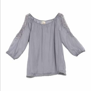 Forgotten Grace Cold Shoulder Blouse